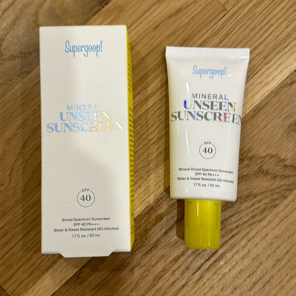 NIB Supergoop Mineral Unseen Sunscreen SPF 40 1.7oz
